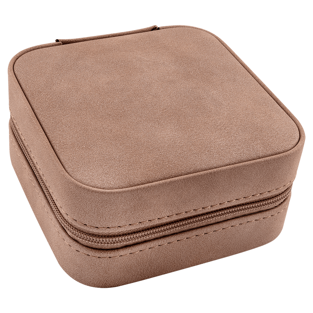 Custom Engraved Leatherette Travel Jewelry Box