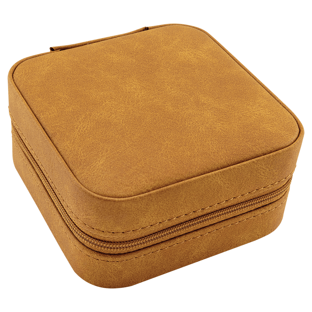 Custom Engraved Leatherette Travel Jewelry Box
